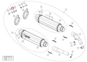 AKRAPOVIC AN|rb` yyAp[czP-DR56 spacer bushe al FJR1300 YAMAHA }n ̑}t[IvVECi }t[