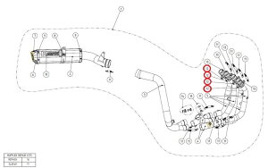 AKRAPOVIC AN|rb` yyAp[czP-F35 flange al CBR600RR HONDA z_ }t[tW }t[