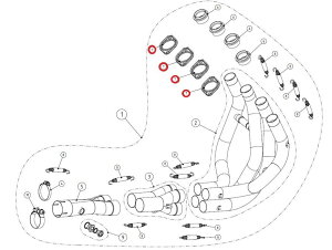 AKRAPOVIC AN|rb` yyAp[czP-F63 flange SS Z800 KAWASAKI JTL }t[tW }t[