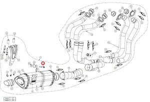 AKRAPOVIC AN|rb` yyAp[czP-FB103 bolt RSV4 TUONOV4 APRILIA AvA ̑}t[IvVECi }t[