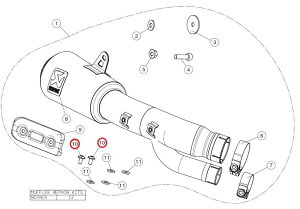 AKRAPOVIC AN|rb` yyAp[czP-FB105 bolt BMW DUCATI hDJeB HONDA z_ TRIUMPH gCAt YAMAHA }n ̑}t[IvVECi }t[