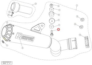 AKRAPOVIC AN|rb` yyAp[czP-FB23 bolt F800GT F800R CBR1000RR CBR125R CBR150R MSX125 ER-6F ER-6N NINJA H2 SX NINJA650 ZX-10R ZX-10RR GSX-R1000 MT-03 YZF-R25 YZF-R3 BMW HONDA z_ KAWASAKI JTL SUZUKI XYL YAMA