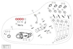 AKRAPOVIC AN|rb` yyAp[czP-FB42 bolt DUCATI hDJeB HONDA z_ KAWASAKI JTL TRIUMPH gCAt YAMAHA }n ̑}t[IvVECi }t[
