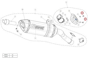 AKRAPOVIC AN|rb` yyAp[czP-FB44 bolt DUCATI hDJeB KAWASAKI JTL SUZUKI XYL TRIUMPH gCAt YAMAHA }n ̑}t[IvVECi }t[
