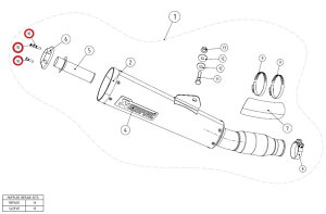 AKRAPOVIC AN|rb` yyAp[czP-FB80 bolt VMAX XJR1300 YAMAHA }n ̑}t[IvVECi }t[