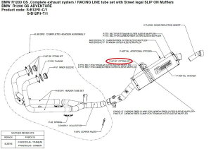 AKRAPOVIC AN|rb` yyAp[czP-HF127 fitting kit R1200GS ADVENTURE BMW ̑}t[IvVECi }t[