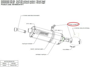 AKRAPOVIC AN|rb` yyAp[czP-HF201 fitting kit ER-6F ER-6N NINJA650 KAWASAKI JTL ̑}t[IvVECi }t[