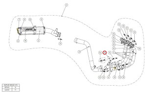 AKRAPOVIC AN|rb` yyAp[czP-HF263 fitting kit DORSODURO750 CBR600RR FZ8 FEZER APRILIA AvA HONDA z_ YAMAHA }n ̑}t[IvVECi }t[