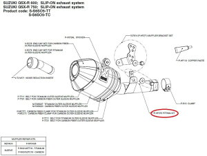 AKRAPOVIC AN|rb` yyAp[czP-HF270 fitting kit GSX-R600 GSX-R750 SUZUKI XYL ̑}t[IvVECi }t[