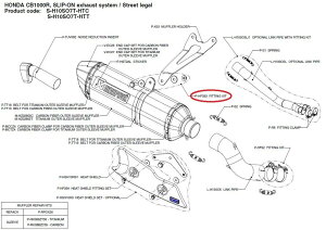 AKRAPOVIC AN|rb` yyAp[czP-HF333 fitting kit CB1000R HONDA z_ ̑}t[IvVECi }t[