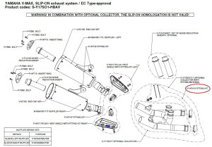 AKRAPOVIC AN|rb` yyAp[czP-HF413 fitting kit VMAX YAMAHA }n ̑}t[IvVECi }t[