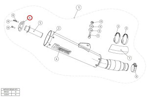 AKRAPOVIC AN|rb` yyAp[czP-HF710 insert ring VMAX XJR1300 YAMAHA }n ̑}t[IvVECi }t[