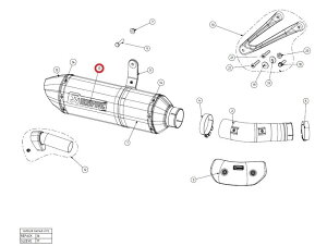 AKRAPOVIC AN|rb` yyAp[czP-HSB10R8/1 heat shield carbon with screws S1000RR BMW Gu O