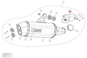 AKRAPOVIC AN|rb` yyAp[czP-HSB12R5 heat shield ca R1200GS ADVENTURE BMW }t[K[hEq[gK[h }t[