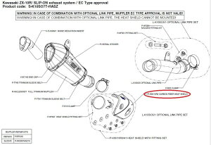 AKRAPOVIC AN|rb` yyAp[czP-HSK10R3 carbon fiber heat shield ZX-10R KAWASAKI JTL }t[K[hEq[gK[h }t[