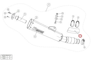 AKRAPOVIC AN|rb` yyAp[czP-HSYA13 heat shield ss XJR1300 YAMAHA }n }t[K[hEq[gK[h }t[