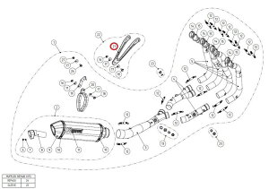 AKRAPOVIC AN|rb` yyAp[czP-MBB10R1/1 muffler bracket S1000R S1000RR BMW }t[Xe[ }t[