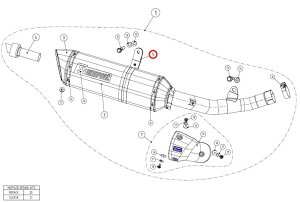 AKRAPOVIC AN|rb` yyAp[czP-MCCR28 muffler clamp ca Z800 E VERSION KAWASAKI JTL TCT[oh }t[