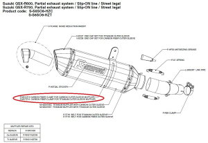 AKRAPOVIC AN|rb` yyAp[czP-MCCZ14 carbon fiber clamp for outer sleeve muffler GSX-R600 GSX-R750 SUZUKI XYL TCT[oh }t[