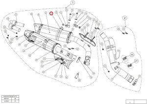 AKRAPOVIC AN|rb` yyAp[czP-MCCZ19 muffler clamp ca YZF-R1 YAMAHA }n TCT[oh }t[