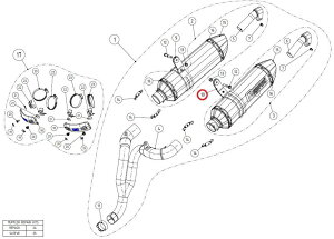 AKRAPOVIC AN|rb` yyAp[czP-MCCZ34 muffler clamp ca SPEEDTRIPLE R TRIUMPH gCAt TCT[oh }t[
