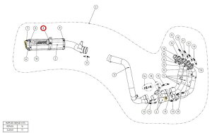 AKRAPOVIC AN|rb` yyAp[czP-MCTW4 muffler clamp CBR600RR HONDA z_ }t[Xe[ }t[
