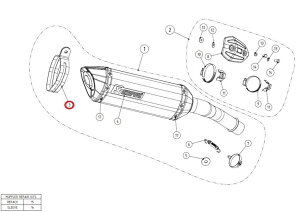 AKRAPOVIC AN|rb` yyAp[czP-MCTZ33 muffler clamp VERSYS1000 KAWASAKI JTL }t[Xe[ }t[