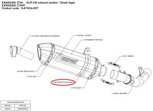 AKRAPOVIC AN|rb` yyAp[czP-MCTZ8 muffler clamp Z750 KAWASAKI JTL }t[Xe[ }t[