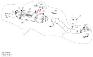 AKRAPOVIC AN|rb` yyAp[czP-MCTZ9 muffler clamp CB600FHORNET CBR600F ZX-10R HONDA z_ KAWASAKI JTL }t[Xe[ }t[