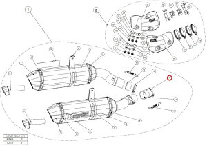 AKRAPOVIC AN|rb` yyAp[czP-R29D clamp SS NINJA1000 Z1000 Z1000SX KAWASAKI JTL }t[NvET{gNv }t[