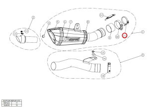 AKRAPOVIC AN|rb` yyAp[czP-R30D clamp SS Z800 ZX-10R ZX-10RR KAWASAKI JTL }t[NvET{gNv }t[