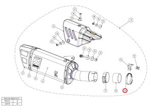 AKRAPOVIC AN|rb` yyAp[czP-R49 clamp SS CB1000R VERSYS1000 SPEEDTRIPLE R HONDA z_ KAWASAKI JTL TRIUMPH gCAt }t[NvET{gNv }t[
