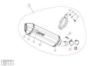 AKRAPOVIC AN|rb` yyAp[czP-R4L clamp SS GSX-S750 SUZUKI XYL }t[NvET{gNv }t[