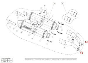 AKRAPOVIC AN|rb` yyAp[czP-R58 clamp SS VFR1200X CROSSTOURER FJR1300 HONDA z_ YAMAHA }n }t[NvET{gNv }t[
