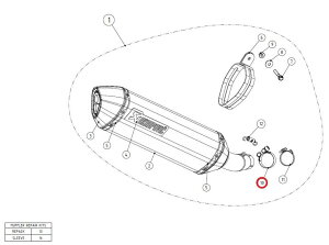 AKRAPOVIC AN|rb` yyAp[czP-R61 clamp SS CBR250R CBR250RR GSR750 GSX-S750 SPEEDTRIPLE R STREETTRIPLE RS S HONDA z_ SUZUKI XYL TRIUMPH gCAt }t[NvET{gNv }t