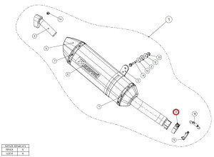 AKRAPOVIC AN|rb` yyAp[czP-R65 clamp SS CBR300R HONDA z_ }t[NvET{gNv }t[