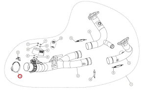 AKRAPOVIC AN|rb` yyAp[czP-R92 clamp ss R1200GS ADVENTURE R1250GS XJR1300 BMW YAMAHA }n }t[NvET{gNv }t[