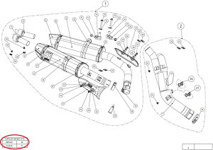 AKRAPOVIC AN|rb` yyAp[czP-RKS250ZC32 muffler sleeve kit YZF-R1 YAMAHA }n ̑}t[IvVECi }t[