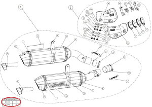 AKRAPOVIC AN|rb` yyAp[czP-RKS286ZC30 muffler sleeve kit NINJA1000 Z1000 Z1000SX KAWASAKI JTL ̑}t[IvVECi }t[