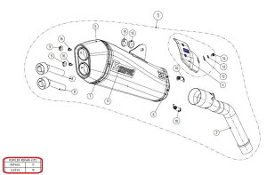 AKRAPOVIC AN|rb` yyAp[czP-RKS321ZAAT40 muffler sleeve kit TIGER800 TIGER800XC TIGER800XCA TIGER800XCX TIGER800XR TIGER800XRT TIGER800XRX TRIUMPH gCAt ̑}t[IvVECi }t