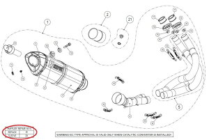 AKRAPOVIC AN|rb` yyAp[czP-RKS323ZT40 muffler sleeve kit ER-6F ER-6N NINJA650 KAWASAKI JTL ̑}t[IvVECi }t[