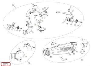 AKRAPOVIC AN|rb` yyAp[czP-RKS425CZ470 muffler sleeve kit RNINE T BMW ̑}t[IvVECi }t[