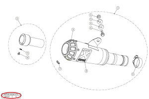 AKRAPOVIC AN|rb` yyAp[czP-RPCK118 muffler repack kit YZF-R6 YAMAHA }n ̑}t[IvVECi }t[