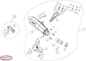 AKRAPOVIC AN|rb` yyAp[czP-RPCK131 muffler repack kit YZF-R1 YAMAHA }n ̑}t[IvVECi }t[