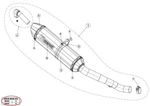 AKRAPOVIC AN|rb` yyAp[czP-RPCK49 muffler repack kit CB400F CB400X CB500F CB500X CBR300R CBR400R CBR500R VFR1200X CROSSTOURER VFR800F VFR800X CROSSRUNNER Z800 E VERSION HONDA z_ KAWASAKI JTL ̑}t