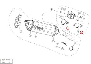 AKRAPOVIC AN|rb` yyAp[czP-X89 clamp SS NINJA1000 NINJA250 NINJA400 VERSYS1000 Z1000 Z1000SX Z400 SPEEDTRIPLE R KAWASAKI JTL TRIUMPH gCAt ̑}t[IvVECi }t[