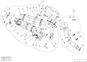 AKRAPOVIC AN|rb` yyAp[czV-EC107 end cap ca YZF-R1 YAMAHA }n }t[GhLbv }t[