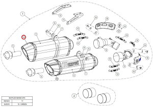 AKRAPOVIC AN|rb` yyAp[czV-EC117 end cap MONSTER1100 MONSTER1100S MONSTER696 MONSTER795 MONSTER796 DUCATI hDJeB }t[GhLbv }t[