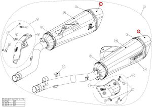 AKRAPOVIC AN|rb` yyAp[czV-EC150 end cap K1600GT K1600GTL BMW }t[GhLbv }t[