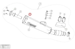 AKRAPOVIC AN|rb` yyAp[czV-EC204 end cap al XJR1300 YAMAHA }n }t[GhLbv }t[
